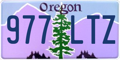 OR license plate 977LTZ