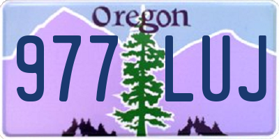 OR license plate 977LUJ