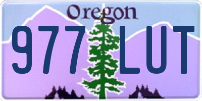 OR license plate 977LUT
