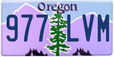 OR license plate 977LVM
