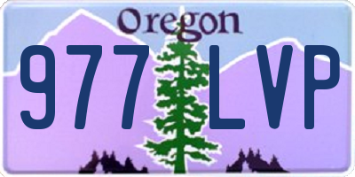 OR license plate 977LVP