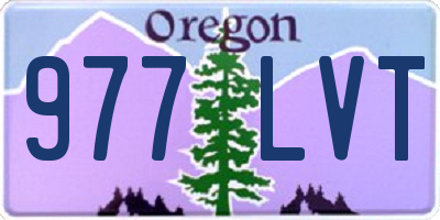 OR license plate 977LVT