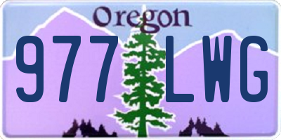OR license plate 977LWG