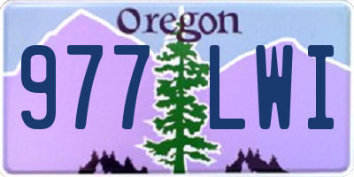 OR license plate 977LWI