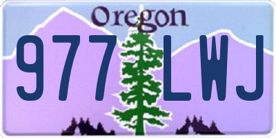 OR license plate 977LWJ