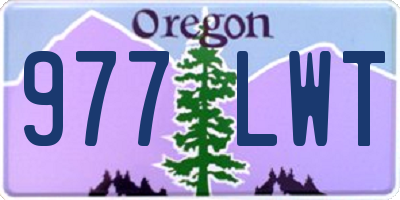 OR license plate 977LWT