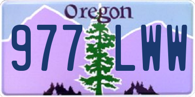 OR license plate 977LWW