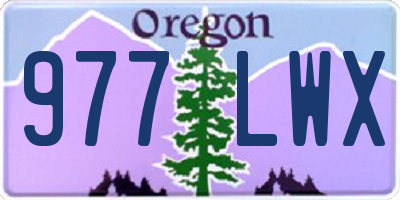 OR license plate 977LWX