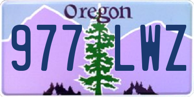 OR license plate 977LWZ