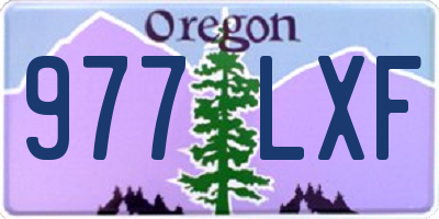 OR license plate 977LXF