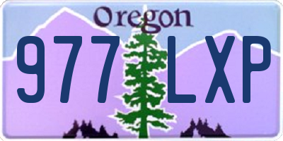 OR license plate 977LXP