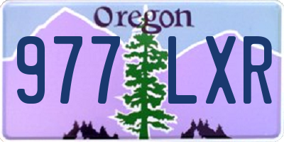 OR license plate 977LXR