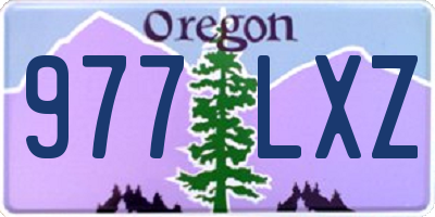 OR license plate 977LXZ