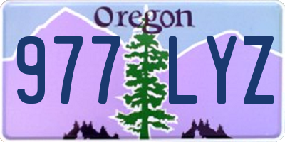 OR license plate 977LYZ