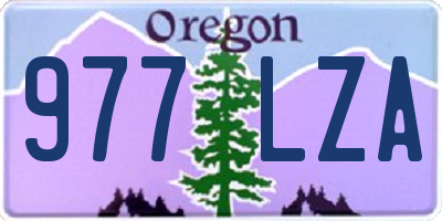 OR license plate 977LZA