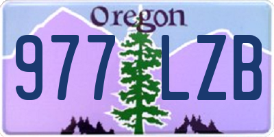OR license plate 977LZB