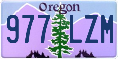 OR license plate 977LZM