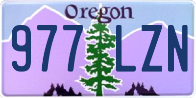 OR license plate 977LZN