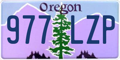 OR license plate 977LZP