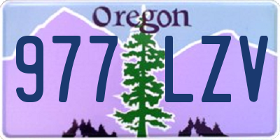 OR license plate 977LZV
