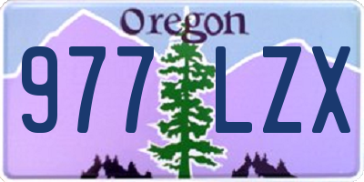 OR license plate 977LZX