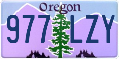 OR license plate 977LZY