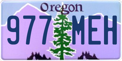 OR license plate 977MEH