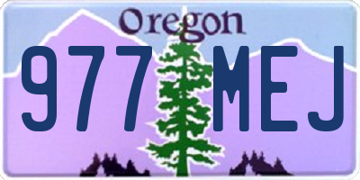 OR license plate 977MEJ