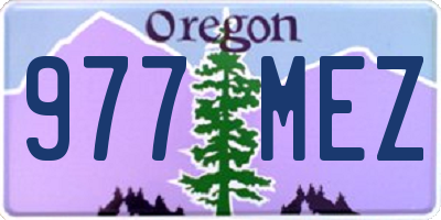 OR license plate 977MEZ