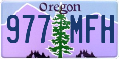 OR license plate 977MFH