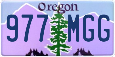 OR license plate 977MGG