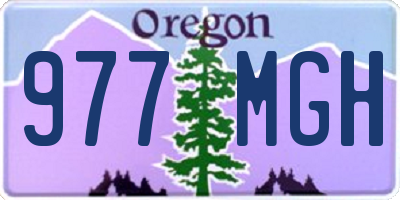 OR license plate 977MGH