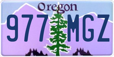 OR license plate 977MGZ