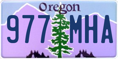 OR license plate 977MHA