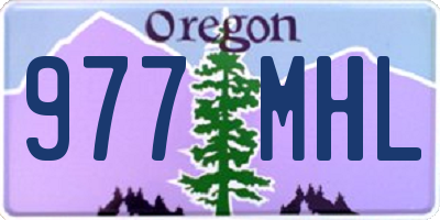 OR license plate 977MHL