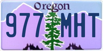 OR license plate 977MHT