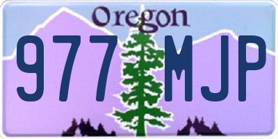 OR license plate 977MJP