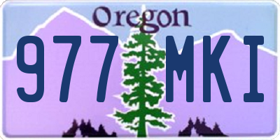 OR license plate 977MKI