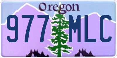 OR license plate 977MLC