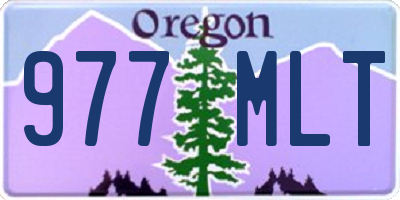 OR license plate 977MLT