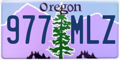 OR license plate 977MLZ