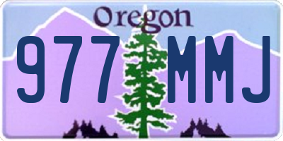 OR license plate 977MMJ