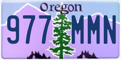 OR license plate 977MMN