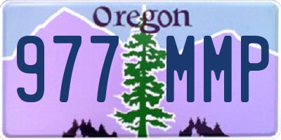 OR license plate 977MMP