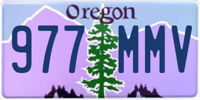 OR license plate 977MMV