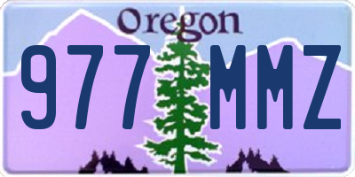 OR license plate 977MMZ