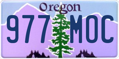 OR license plate 977MOC