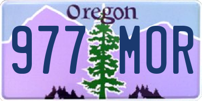 OR license plate 977MOR