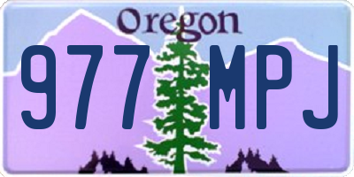 OR license plate 977MPJ