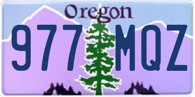 OR license plate 977MQZ